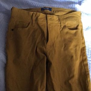 WORN ONCE mustard skinny jeans